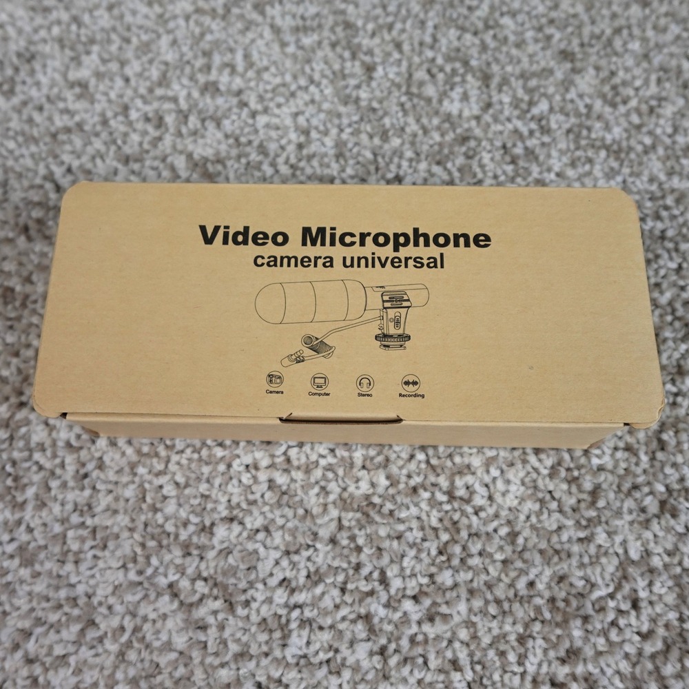 SHOOT MIC-05 Universal Video Microphone for DSLR Camera Computer Recording Black